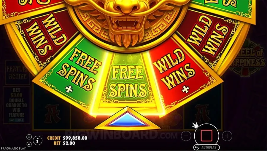 Vibrant slot machine with winning symbols
